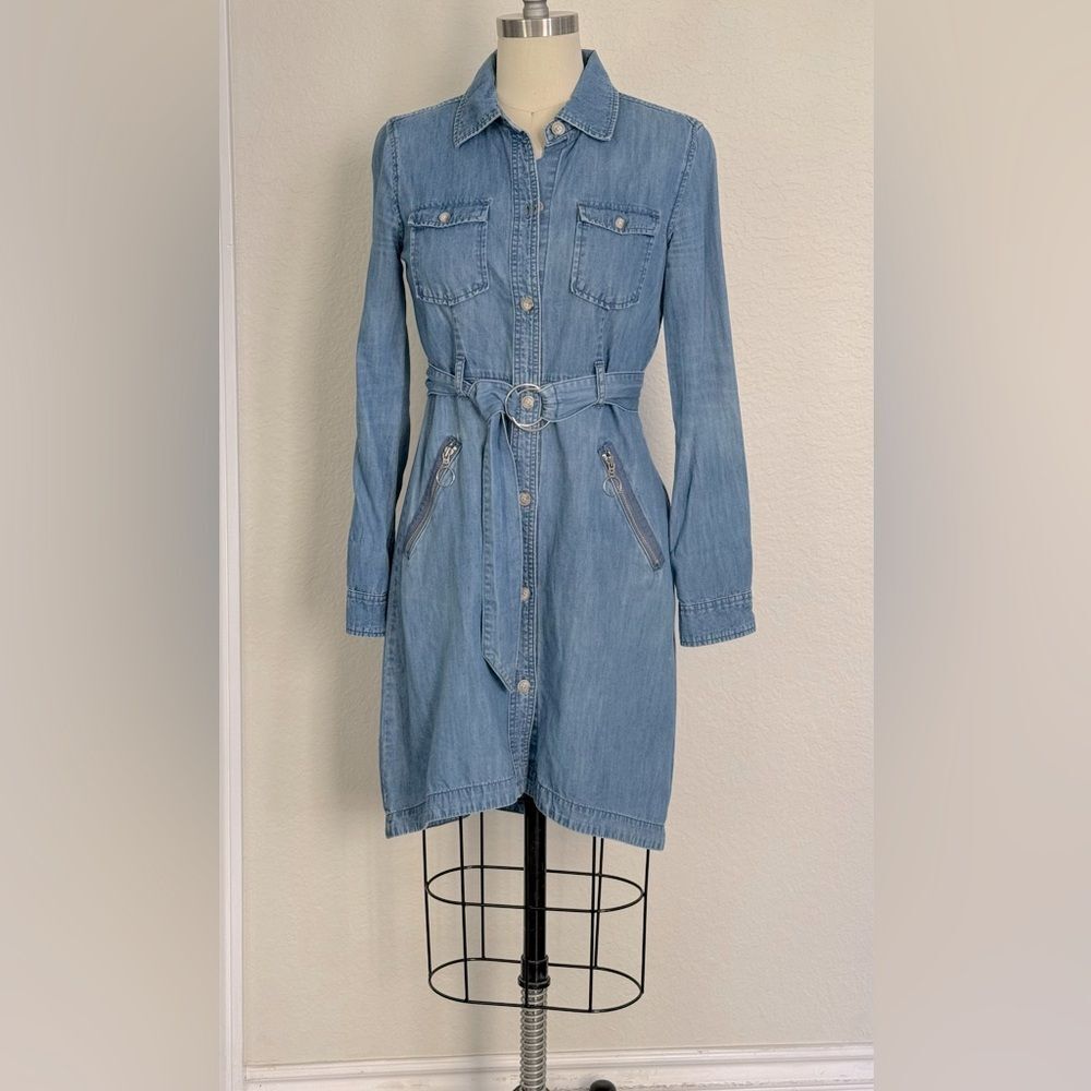 Joe's Jeans Denim Chambray long Sleeve shirt Dress Size Small